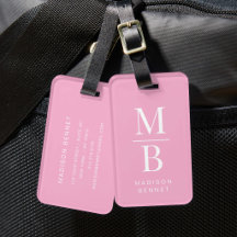 Elegant rosa monogram