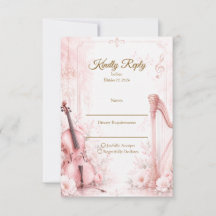 Elegant Rosa Musikalisk Bröllop