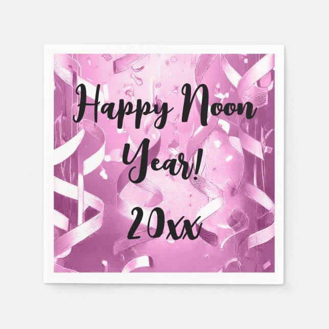 Elegant Rosa Napkin vid Kvällarna Party Pappersservett (Framsidan)