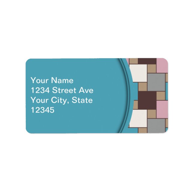 Elegant Rosa Nectar Adressetikett (Framsidan)