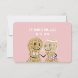 Elegant Rosa Nöt om varannan cute Bröllop OSA Kort