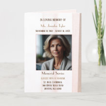 Elegant Rosa Obituary Bereavement Service Programs