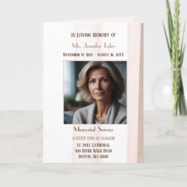 Elegant Rosa Obituary Bereavement Service Programs Program