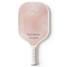 Elegant Rosa och Guld Pickleball Paddle