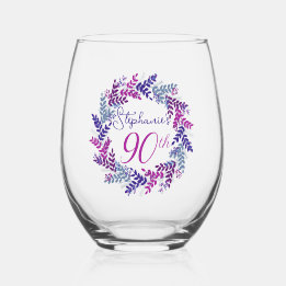 Elegant Rosa och Lila 90:e Födelsedagsfest