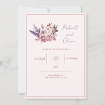 "Elegant rosa och lila bröllopsblomma"