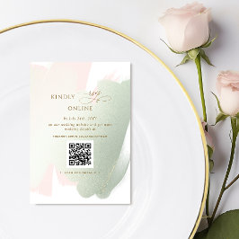 Elegant Rosa och OSA av Online, QR-kod Tilläggskort