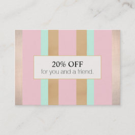 Elegant Rosa och Ro Guld Salon Referral