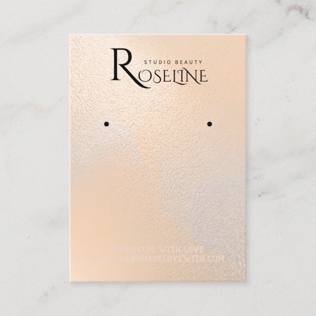 Elegant rosa   Ökning Visning Visitkort (Framsida)