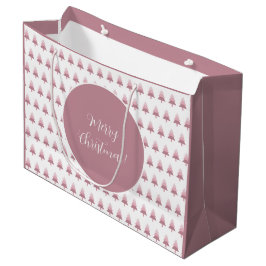 Elegant Rosa Ombre Julgran Mönster