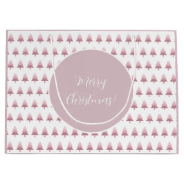 Elegant Rosa Ombre Julgran Mönster