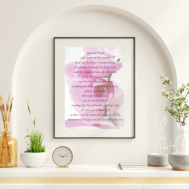 Elegant Rosa Orchid-skripttjänstinstans - bön Poster (Skapare uppladdad)