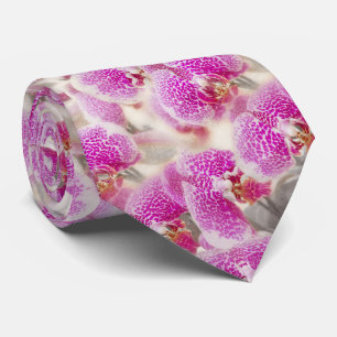 Elegant Rosa Orchid Watercolor Blommönster Slips