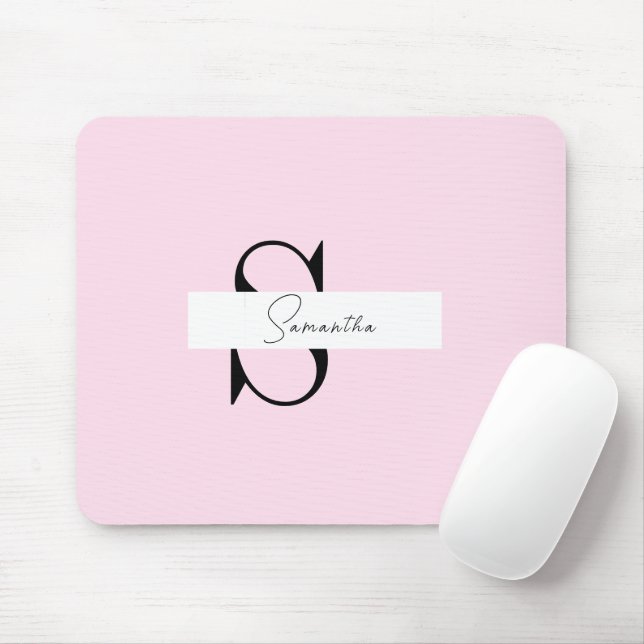 Elegant Rosa Pastel Personlig Mousepad Musmatta (Med mus)