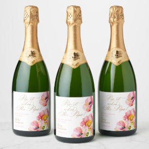 Elegant Rosa Peach Blommigt poppar det när hon hop