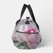 Elegant rosa peony tjock impasto oljemålning