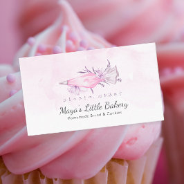 Elegant Rosa Piping Bag-Bageri Visitkort