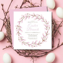 Elegant Rosa Pussy Willow Påsk Brunch