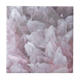 Elegant Rosa Quartz Gem Mind Body Spirit Energy Kakelplatta