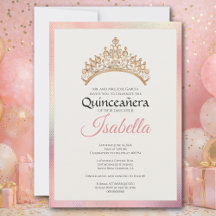 Elegant Rosa Quinceanera 15-årsfirande