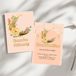 Elegant Rosa Ramadan Iftar-inbjudan Inbjudningar