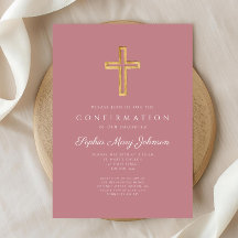 Elegant Rosa Religiösa Kor Girl-bekräftelse för -f