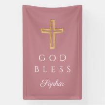 Elegant Rosa Religiösa Kor Girl Välsigna dig