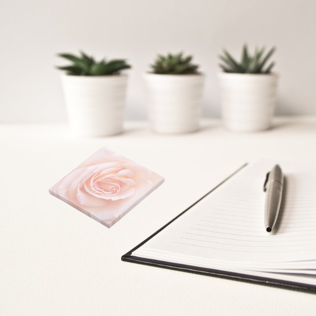 Elegant  Rosa ros Blommigten Post-it Block (In Situ)