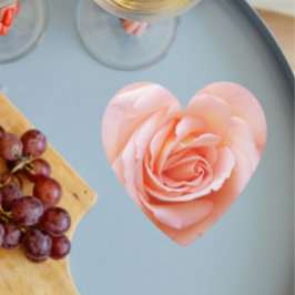 Elegant  Rosa ros Blommigten Underlägg Papper