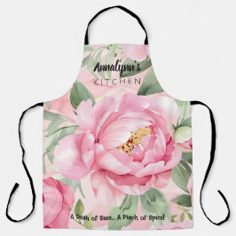 ELEGANT  ROSA ROS BOTANICAL APRON