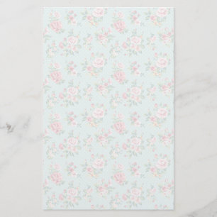 Elegant Rosa ros Brevpapper