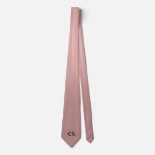 Elegant Rosa ros Classic Monogram Initialer Slips