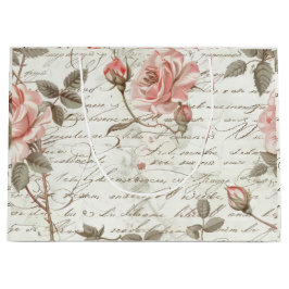 Elegant Rosa ros Gift Bag