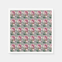 Elegant rosa ros Impasto blomsterbröllop papper 