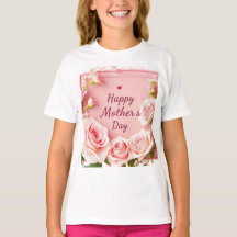 Elegant Rosa Ros Mor Mors Dags Hälsning