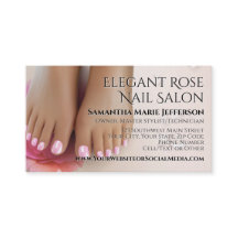 Elegant rosa ros-pedicure för nagelsalong
