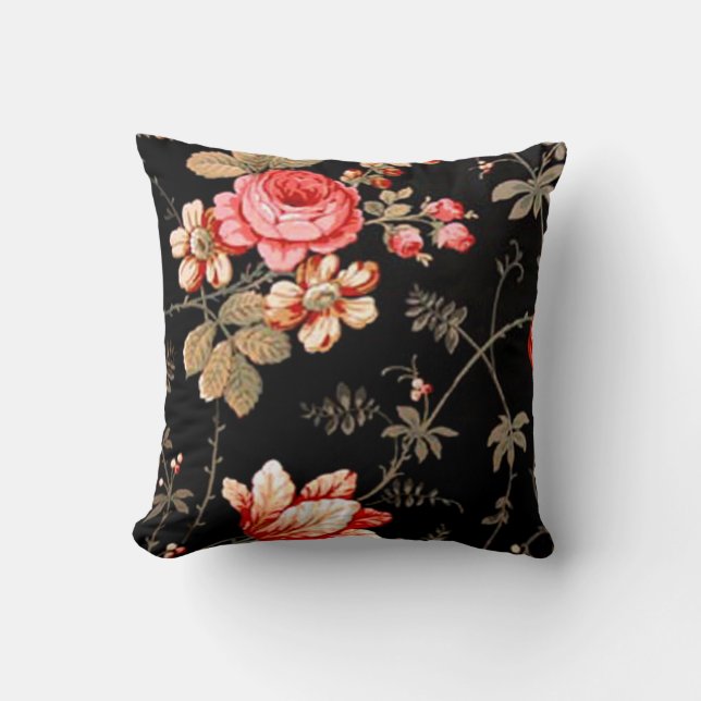 Elegant Rosa ros Reversible Pillow Kudde (Framsida)