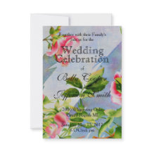 Elegant rosa ros vattenfärgsblommigt