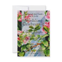 Elegant rosa ros vattenfärgsblommigt