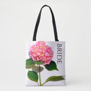 Elegant Rosa rosa blommigt rosa hydrangea Tygkasse