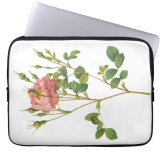 Elegant Rosa Rosenknopp Botaniska Laptop sleeve