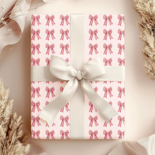 Elegant rosa rosett Coquette feminin Presentpapper
