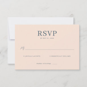 Elegant Rosa RSVP-kort OSA Kort