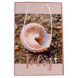 Elegant Rosa Seashell Anpassningsbar Gift Bag