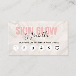 Elegant Rosa Silke förmånskort Visitkort