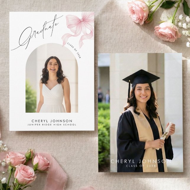 Elegant Rosa Slinga 2 Foto Examen Meddelande (Skapare uppladdad)