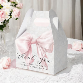 Elegant rosa slinga Bröllopsdusch Tack Presentaskar