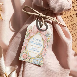 Elegant Rosa Slinga Love Shack Baby Shower Tack så Presentetikett