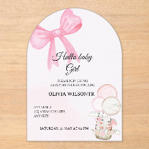 Elegant Rosa Slöja Babyflicka Shower