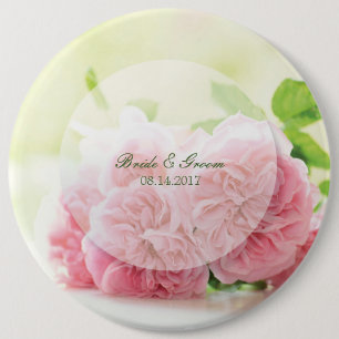 Elegant Rosa sommaren Ro Bröllop Knapp